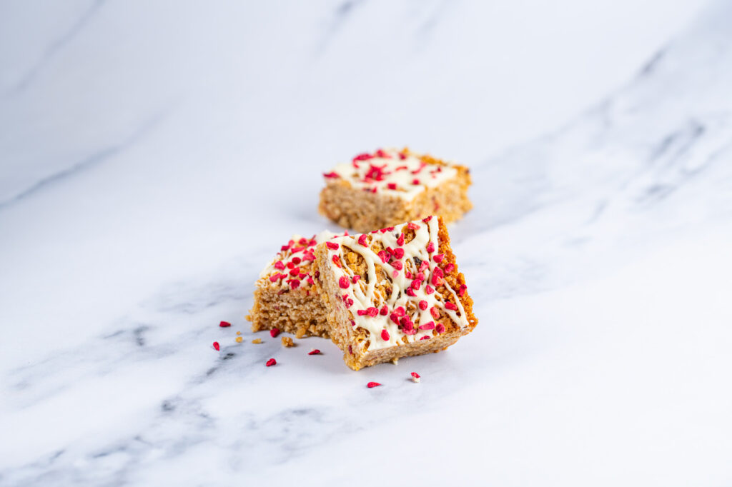 Raspberry & White Chocolate Flapjack